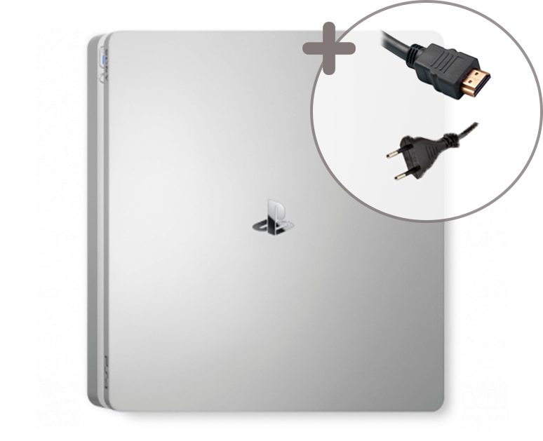 Sony PlayStation 4 Slim Silver Konsole - 500GB
