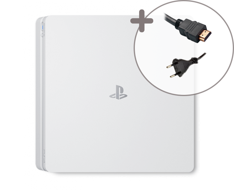 Sony PlayStation 4 Slim Weiss Konsole - 500GB