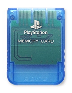 Original Playstation 1 Memory Card - Crystal Blue