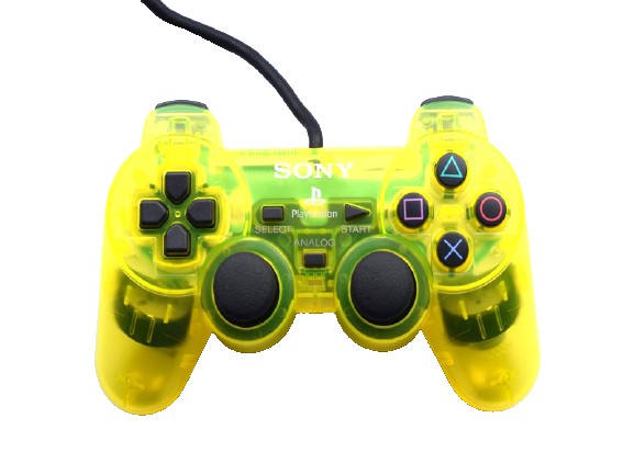 Sony DualShock Playstation 2 Controller - Crystal Yellow