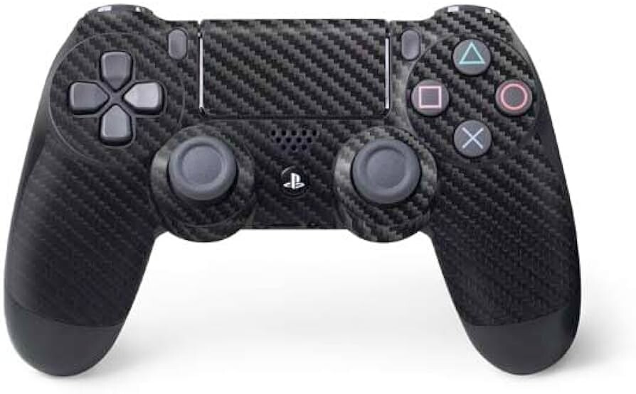 Sony PlayStation DualShock V1 Controller - Black Carbon Fibre Skin