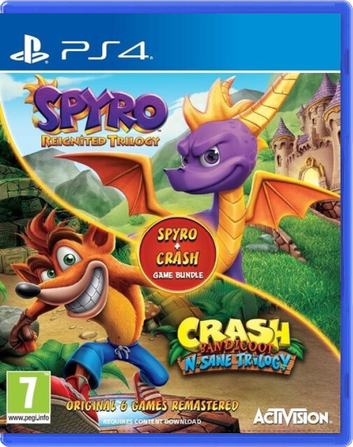 Spyro Reignited & Crash Bandicoot N.Sane Trilogy Double Pack Bundle